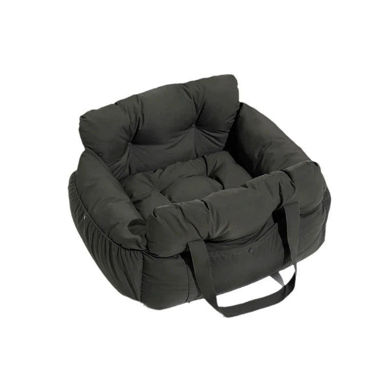 ComfortCruise Pet Car Seat Bed – Washable Dog Travel Bed | Breathable Booster Kennel | Secure Car Seat for Dogs & Cats