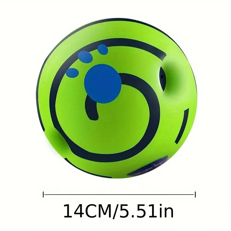 WaggleJoy Giggle Ball – Interactive Dog Toy Ball | Mental Stimulation | IQ Training & Active Play