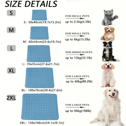 CoolPaws Chill Mat – Self-Cooling Pet Mat | Washable Summer Cooling Pad | Breathable Ice Blanket for Dogs & Cats