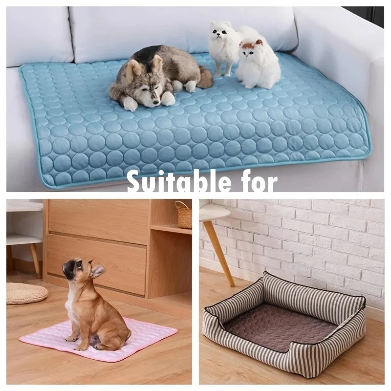 CoolPaws Chill Mat – Self-Cooling Pet Mat | Washable Summer Cooling Pad | Breathable Ice Blanket for Dogs & Cats