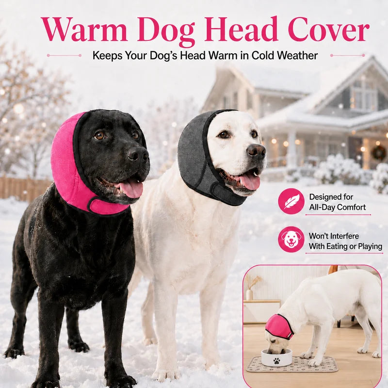 CalmPaws Noise-Reducing Dog Ear Muffs – Soft Sound Insulation Head Cover | Waterproof Anxiety Relief & Grooming Comfort