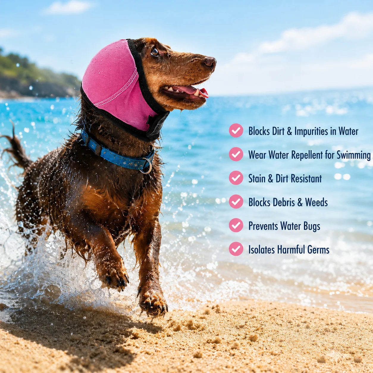 CalmPaws Noise-Reducing Dog Ear Muffs – Soft Sound Insulation Head Cover | Waterproof Anxiety Relief & Grooming Comfort