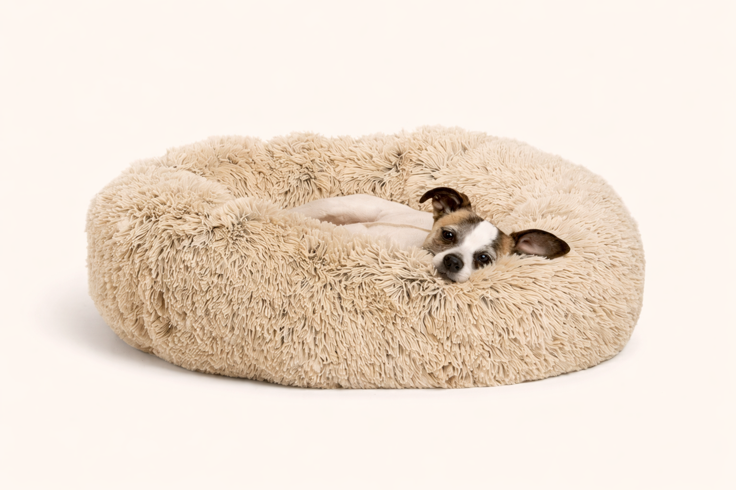 Calming Plush Dog & Cat Bed – Ultra Soft Washable Pet Bed (40–90cm) for Small, Medium & Large Pets