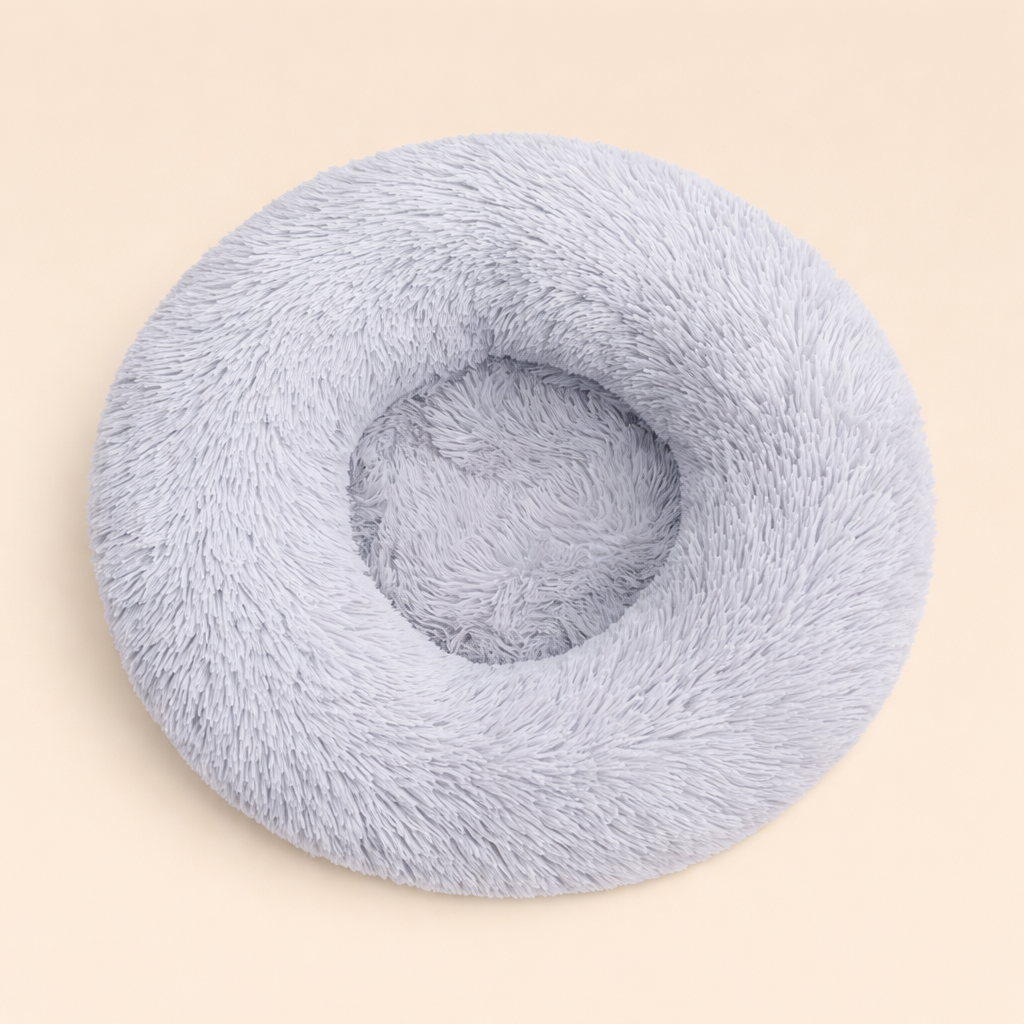 Calming Plush Dog & Cat Bed – Ultra Soft Washable Pet Bed (40–90cm) for Small, Medium & Large Pets