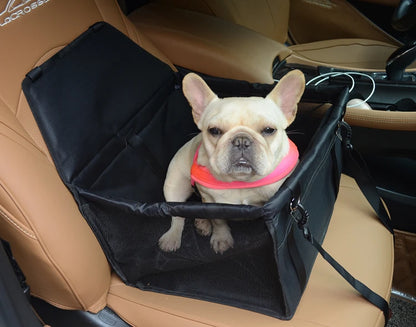 RoadPaws Travel Carrier – Foldable Dog Car Seat & Pet Carrier | Breathable Oxford Travel Bag | Secure Car Hammock for Small Dogs & Cats