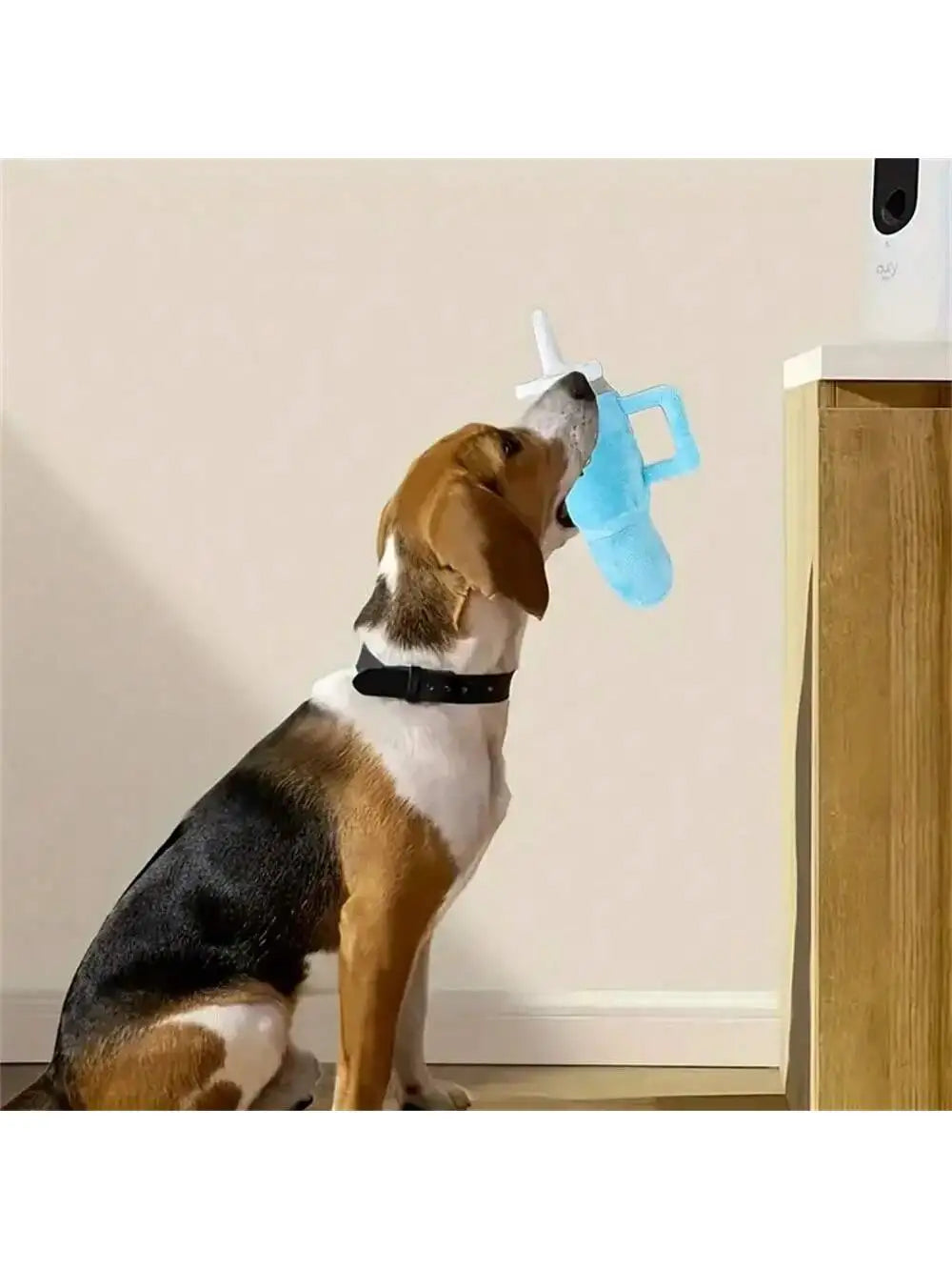 Sip & Squeak Plush Cup Toy – Interactive Dog Chew Toy | Soft Squeaky Teething Toy | Bite-Resistant Plush Toy for Puppies & Dogs