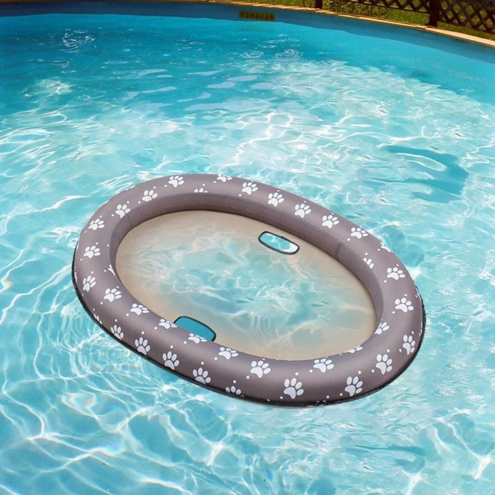 AquaLounge Foldable Dog Float – Portable Pet Pool Float | Soft Cooling PVC Floating Raft | Summer Water Lounger for Dogs
