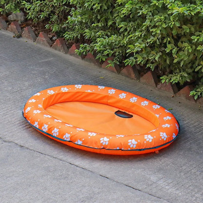 AquaLounge Foldable Dog Float – Portable Pet Pool Float | Soft Cooling PVC Floating Raft | Summer Water Lounger for Dogs