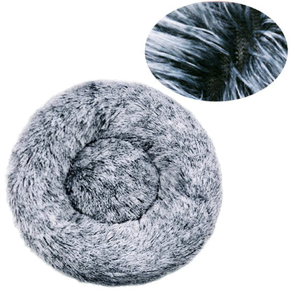 CloudNest Calming Dog Bed – Ultra-Soft Plush Pet Bed | Warm Washable Round Dog Sofa | Non-Slip Comfort Bed for Dogs & Cats