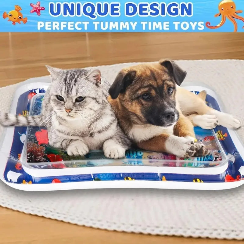 AquaPaws Sensory Splash Mat – Interactive Cooling Water Play Mat for Cats & Dogs