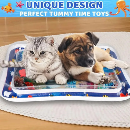 AquaPaws Sensory Splash Mat – Interactive Cooling Water Play Mat for Cats & Dogs