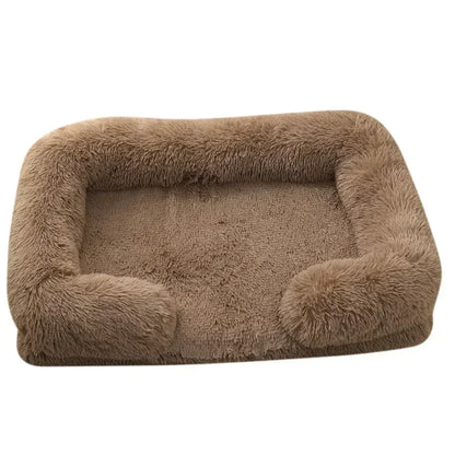 SnuggleHaven Plush Dog Bed – Washable Rectangular Pet Mattress | Soft Corduroy Winter Bed | Cosy Dog & Cat Cushion for All Breeds
