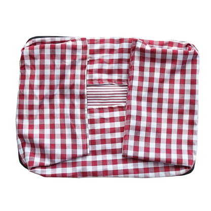 CosyNest Cotton Pet Sofa Bed – Breathable Indoor Dog & Cat Bed | Soft Striped Sleeping Cushion | Comfortable Pet Kennel for Small & Medium Pets