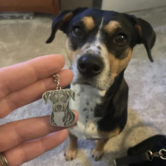 Personalized Dog Keychain
