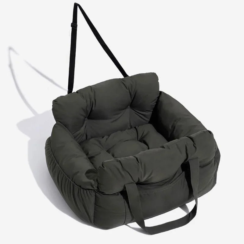 ComfortCruise Pet Car Seat Bed – Washable Dog Travel Bed | Breathable Booster Kennel | Secure Car Seat for Dogs & Cats