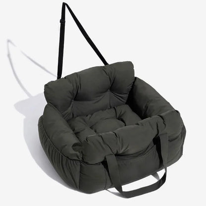 ComfortCruise Pet Car Seat Bed – Washable Dog Travel Bed | Breathable Booster Kennel | Secure Car Seat for Dogs & Cats