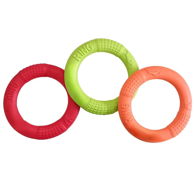 AeroFetch EVA Flying Ring – Floating Dog Frisbee Toy | Durable Bite-Resistant Training Disc | Interactive Outdoor Fetch Toy