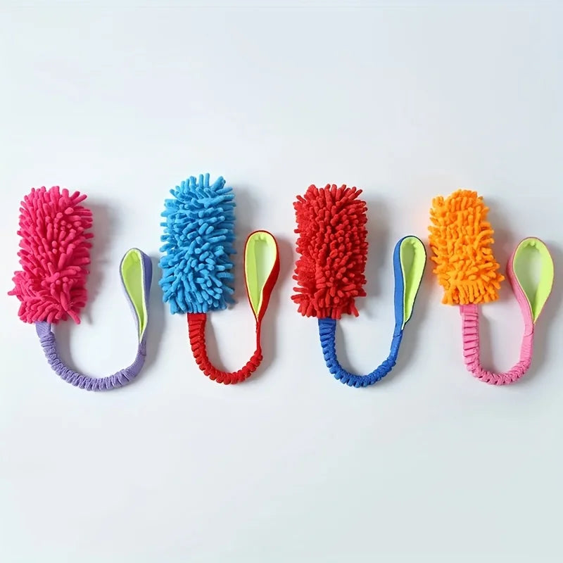 GripTug Dental Chew Toy – Durable Plush Rope Dog Toy | Interactive Tug & Teeth Cleaning Toy for Aggressive Chewers