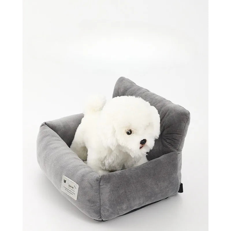 CarryComfort Pet Travel Seat – Four-Season Dog Car Seat & Portable Kennel | Soft Handle Pet Carrier | Washable Travel Bed for Dogs & Cats