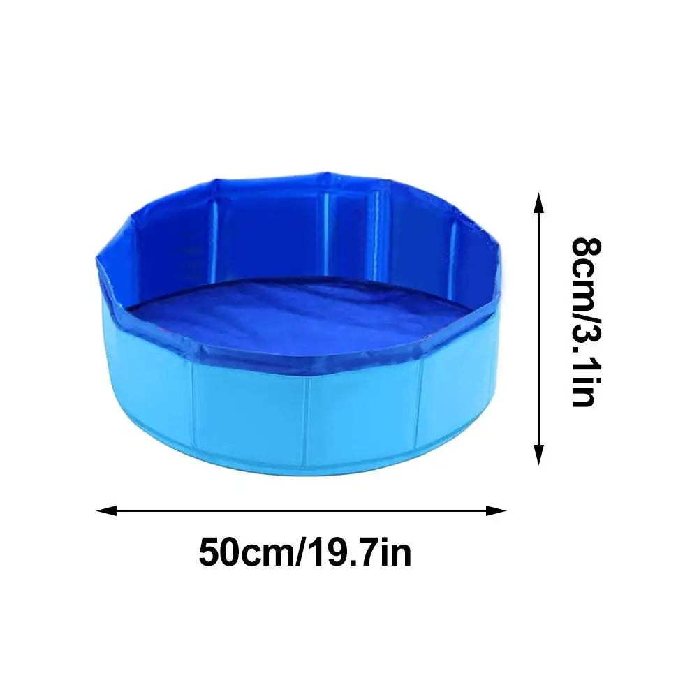 AquaPaws Foldable Pet Pool – Portable Dog & Cat Bath Pool | Collapsible PVC Swimming & Interactive Water Play Basin