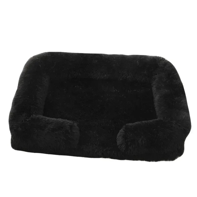 SnuggleHaven Plush Dog Bed – Washable Rectangular Pet Mattress | Soft Corduroy Winter Bed | Cosy Dog & Cat Cushion for All Breeds