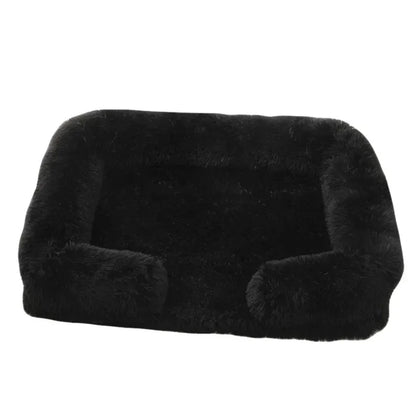 SnuggleHaven Plush Dog Bed – Washable Rectangular Pet Mattress | Soft Corduroy Winter Bed | Cosy Dog & Cat Cushion for All Breeds