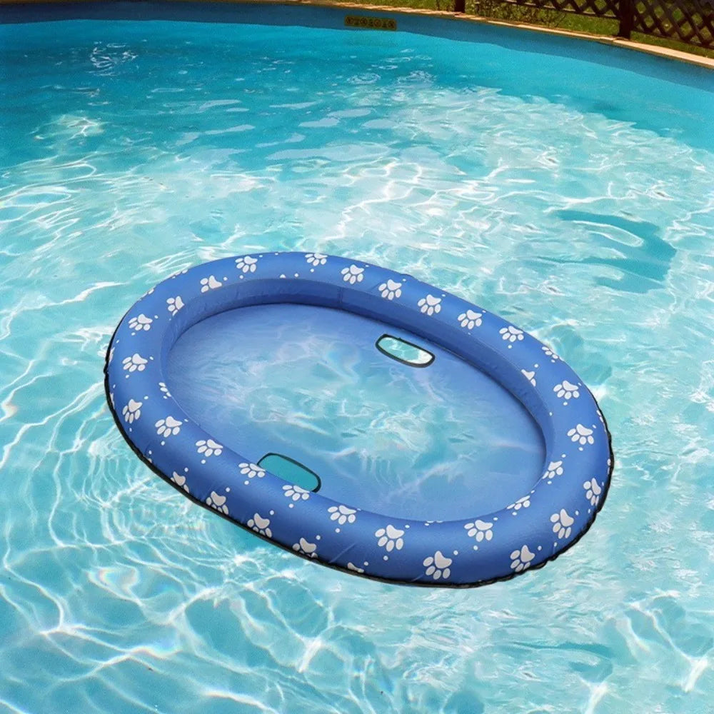 AquaLounge Foldable Dog Float – Portable Pet Pool Float | Soft Cooling PVC Floating Raft | Summer Water Lounger for Dogs