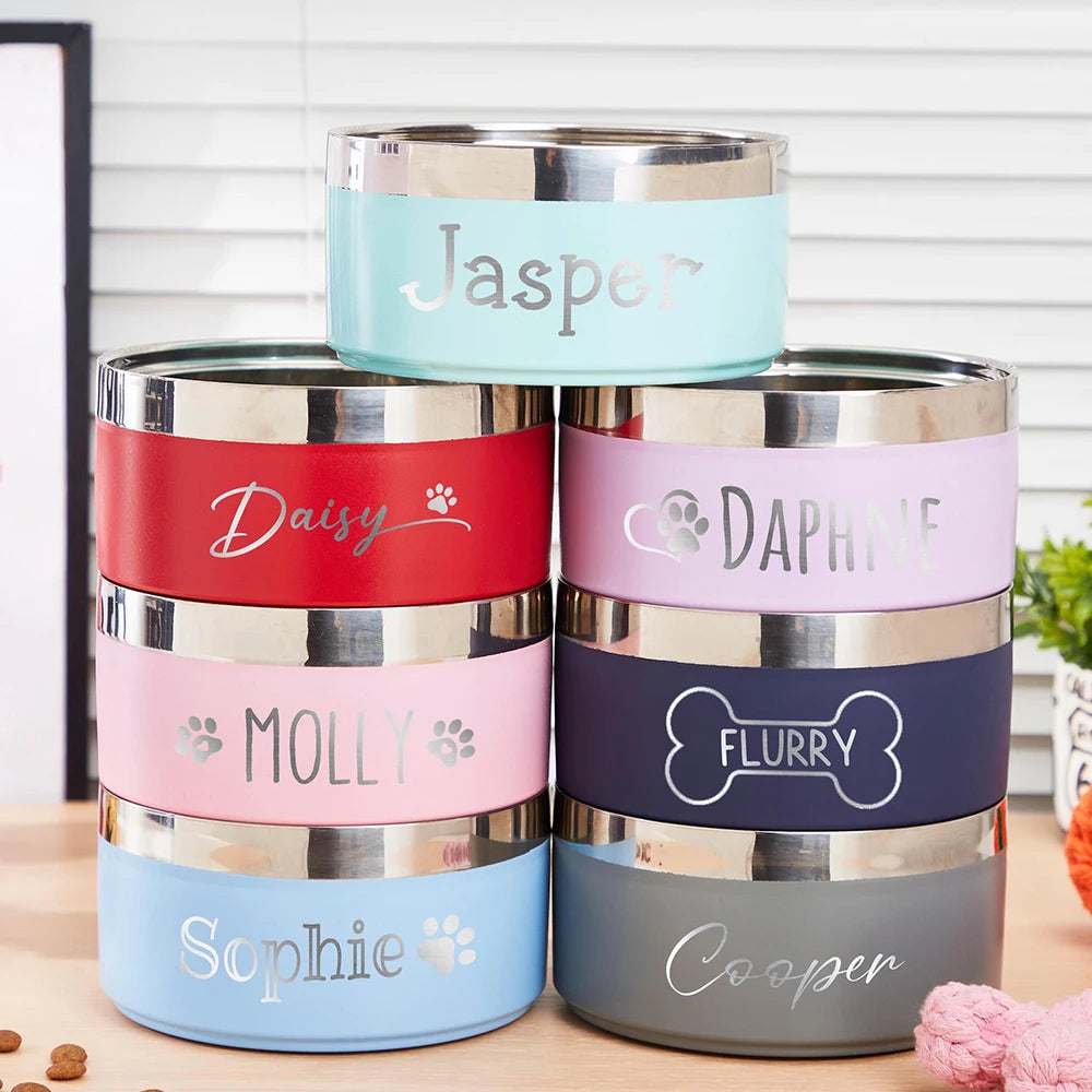 Personalized Dog Stainless Steel Bowl