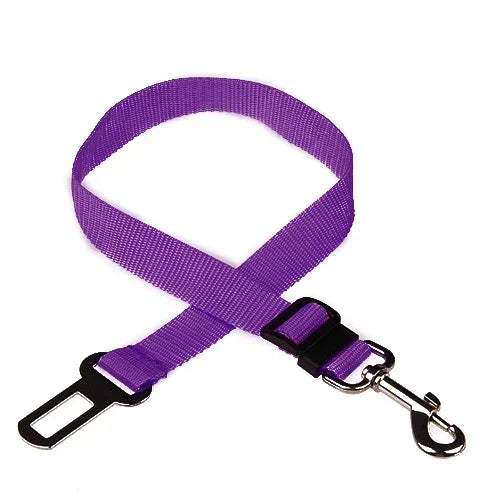 DriveGuard Adjustable Pet Car Safety Seat Belt – Secure Travel Harness Lead for Dogs & Cats