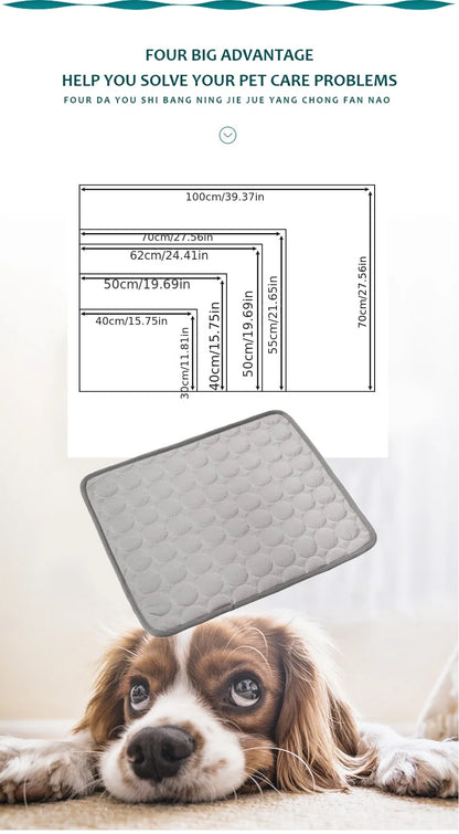 CoolPaws Chill Mat – Self-Cooling Pet Mat | Washable Summer Cooling Pad | Breathable Ice Blanket for Dogs & Cats