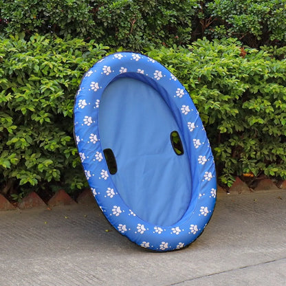 AquaLounge Foldable Dog Float – Portable Pet Pool Float | Soft Cooling PVC Floating Raft | Summer Water Lounger for Dogs