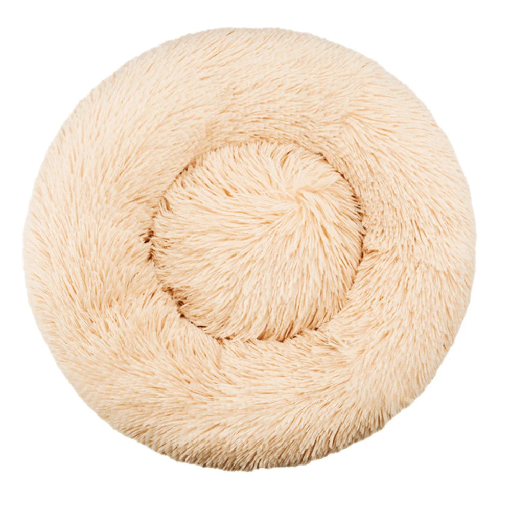 CloudNest Calming Dog Bed – Ultra-Soft Plush Pet Bed | Warm Washable Round Dog Sofa | Non-Slip Comfort Bed for Dogs & Cats