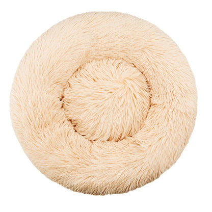 CloudNest Calming Dog Bed – Ultra-Soft Plush Pet Bed | Warm Washable Round Dog Sofa | Non-Slip Comfort Bed for Dogs & Cats