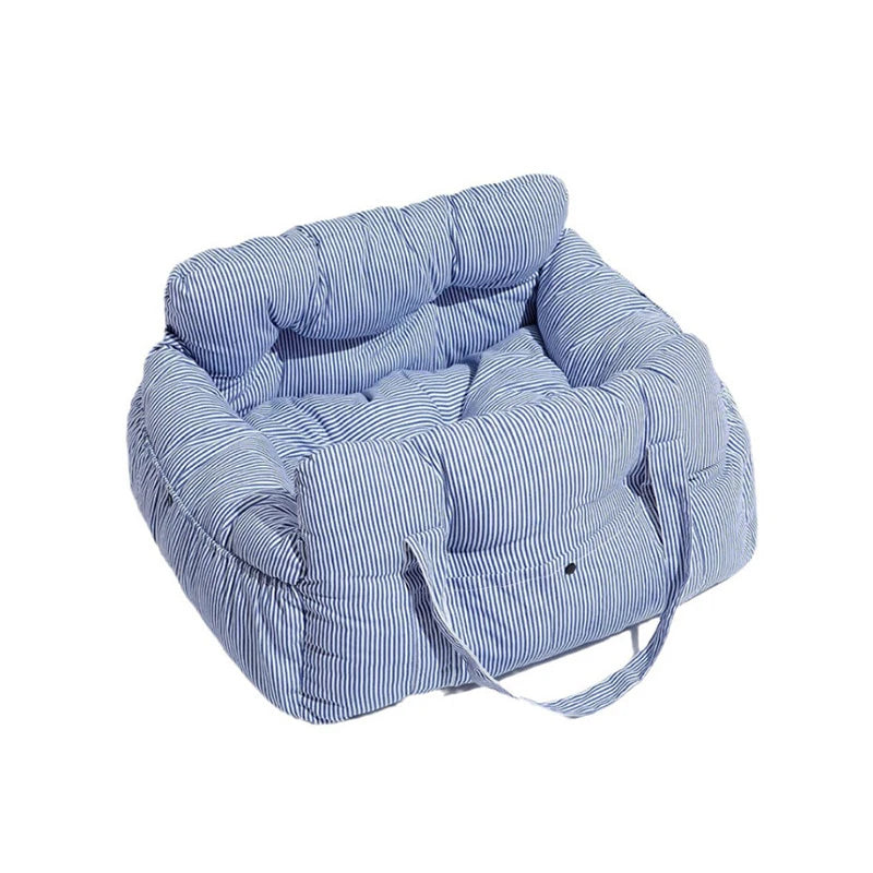 ComfortCruise Pet Car Seat Bed – Washable Dog Travel Bed | Breathable Booster Kennel | Secure Car Seat for Dogs & Cats