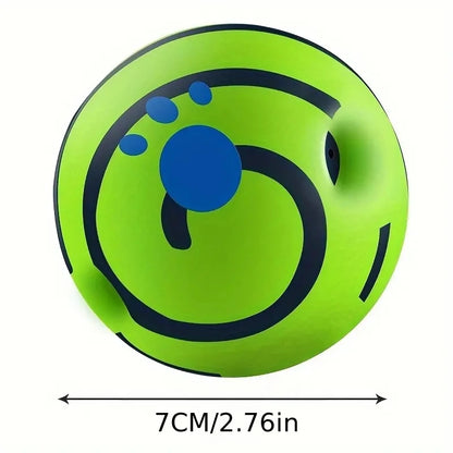 WaggleJoy Giggle Ball – Interactive Dog Toy Ball | Mental Stimulation | IQ Training & Active Play