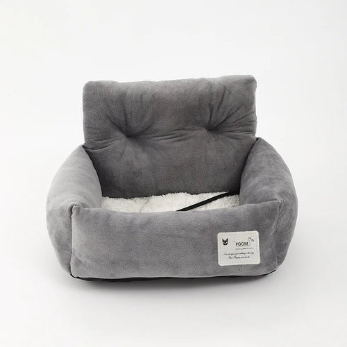 CarryComfort Pet Travel Seat – Four-Season Dog Car Seat & Portable Kennel | Soft Handle Pet Carrier | Washable Travel Bed for Dogs & Cats