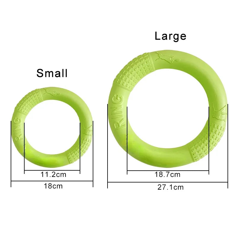 AeroFetch EVA Flying Ring – Floating Dog Frisbee Toy | Durable Bite-Resistant Training Disc | Interactive Outdoor Fetch Toy