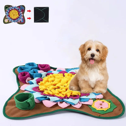 SniffComfort Enrichment Mat – Premium Dog Snuffle Mat | Interactive Slow Feeder | Soft Foraging Puzzle Toy