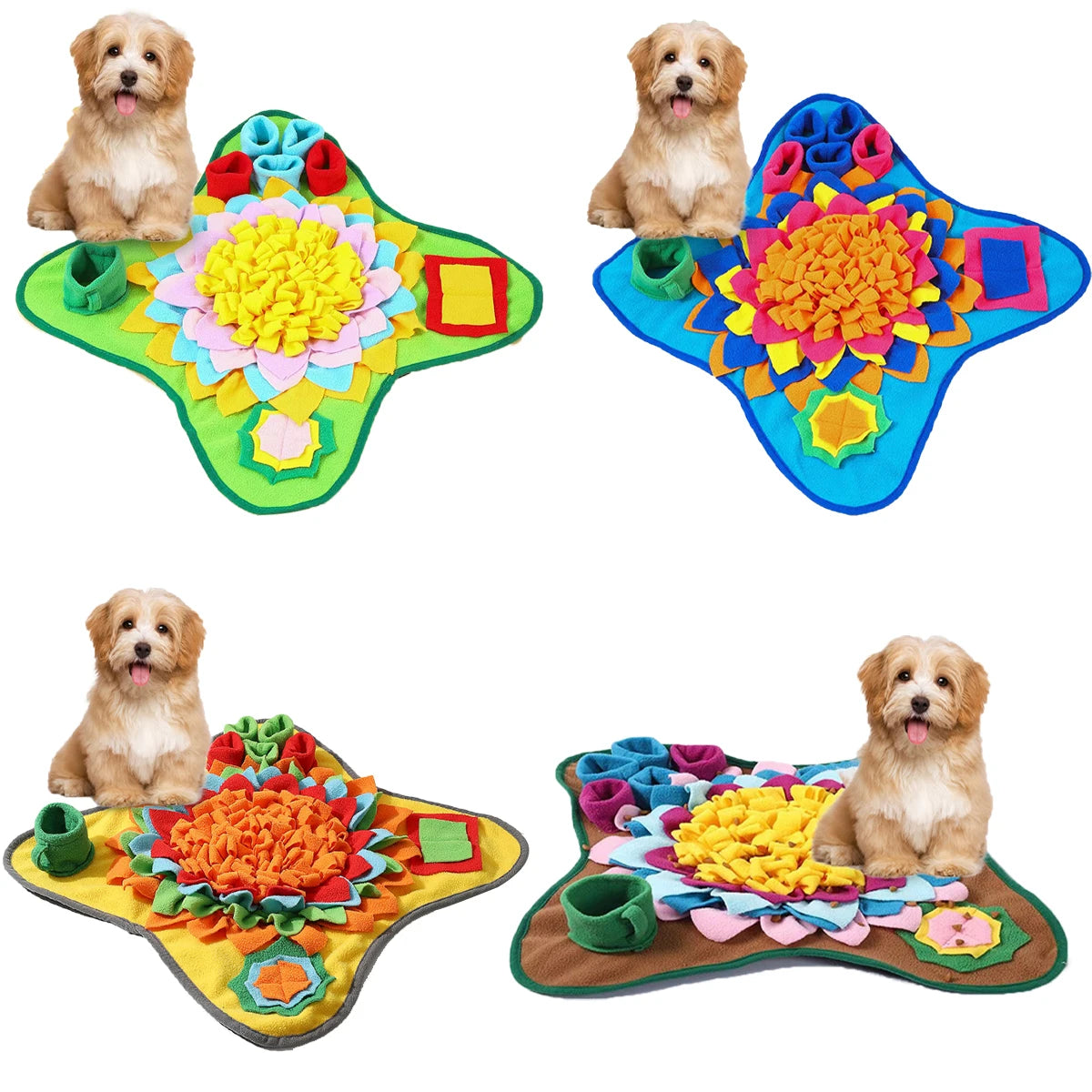 SniffComfort Enrichment Mat – Premium Dog Snuffle Mat | Interactive Slow Feeder | Soft Foraging Puzzle Toy