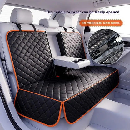 SafeRide Convertible Pet Car Seat – Waterproof Rear Seat Carrier | Portable Dog & Cat Travel Cushion | Wear-Resistant Car Seat Protector