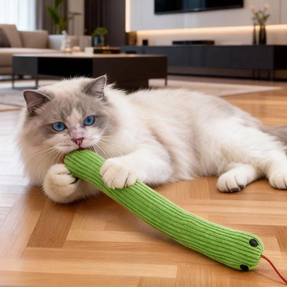 SlitherSnug Plush Snake Toy – Interactive Dog &amp; Cat Toy | Soft Fleece Chew & Kick Toy | Indoor Pet Enrichment