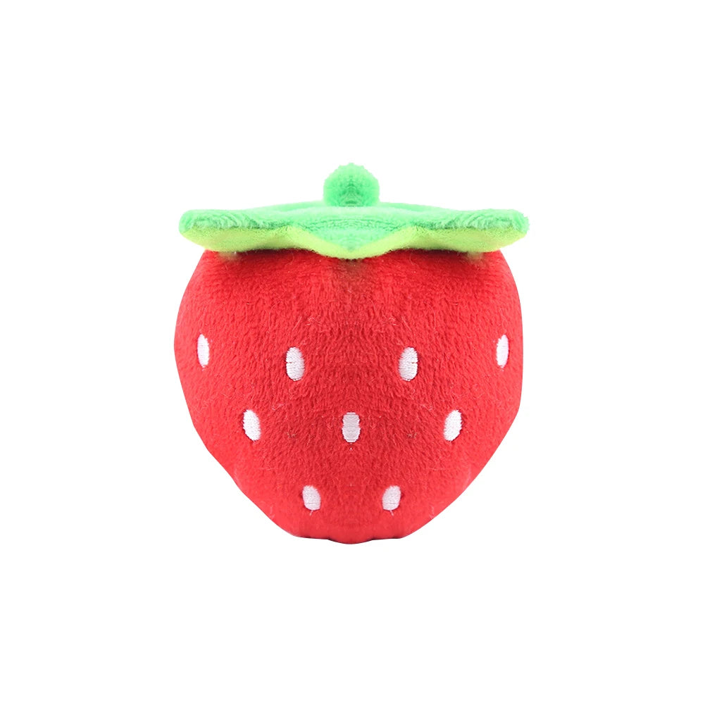 PlayPals Plush Squeaky Toy – Cute Fruit & Animal Dog Toy | Interactive Chew Toy | Soft Plush Squeaker for Dogs & Cats