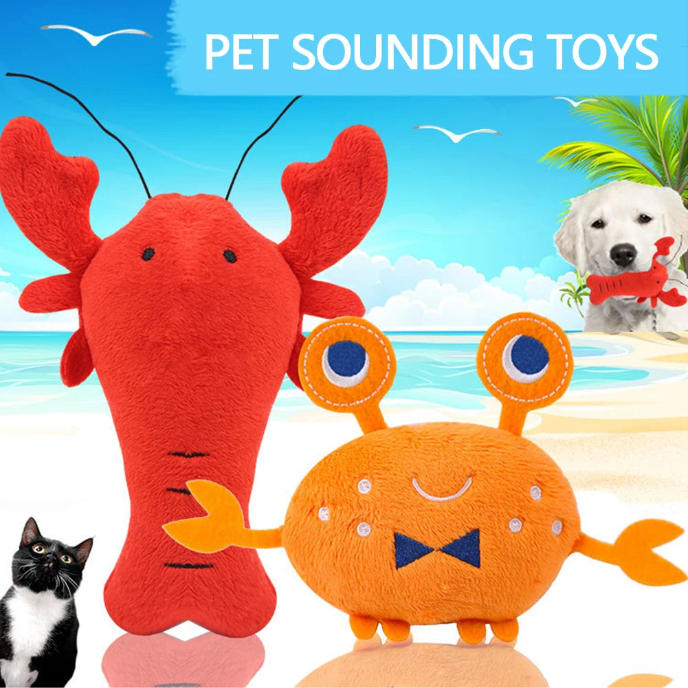 PlayPals Plush Squeaky Toy – Cute Fruit & Animal Dog Toy | Interactive Chew Toy | Soft Plush Squeaker for Dogs & Cats