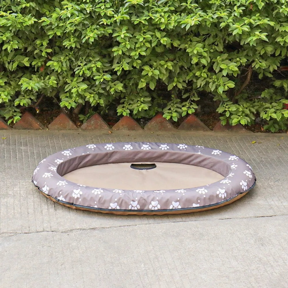 AquaLounge Foldable Dog Float – Portable Pet Pool Float | Soft Cooling PVC Floating Raft | Summer Water Lounger for Dogs