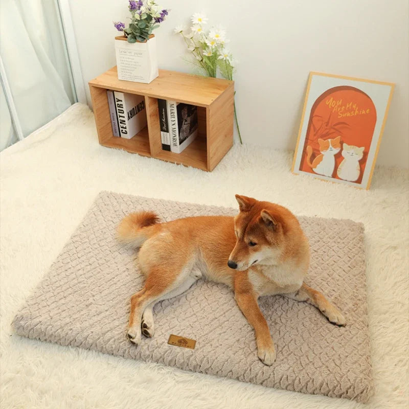 OrthoCloud Memory Pet Bed – Orthopaedic Foam Dog Mattress | Waterproof Faux Fur Crate Bed | Washable Anti-Slip Pet Cushion