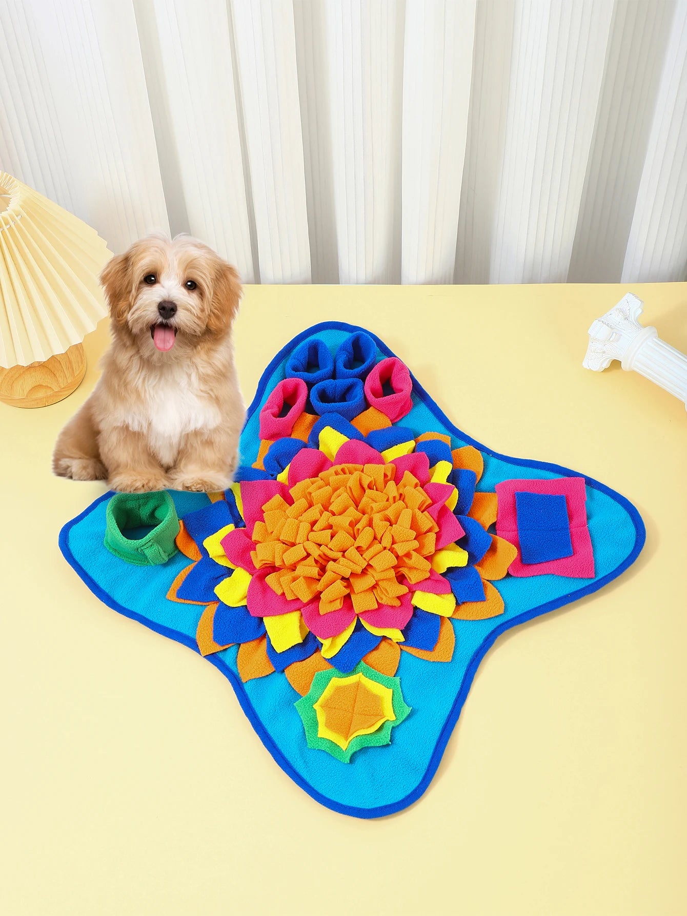 SniffComfort Enrichment Mat – Premium Dog Snuffle Mat | Interactive Slow Feeder | Soft Foraging Puzzle Toy