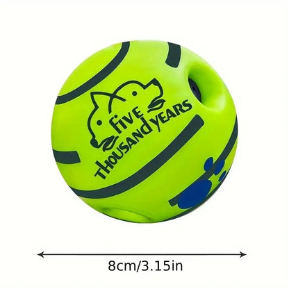 WaggleJoy Giggle Ball – Interactive Dog Toy Ball | Mental Stimulation | IQ Training & Active Play