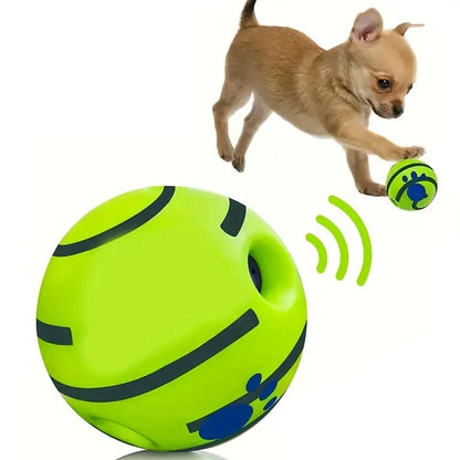 WaggleJoy Giggle Ball – Interactive Dog Toy Ball | Mental Stimulation | IQ Training & Active Play