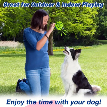 WaggleJoy Giggle Ball – Interactive Dog Toy Ball | Mental Stimulation | IQ Training & Active Play