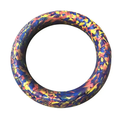 AeroFetch EVA Flying Ring – Floating Dog Frisbee Toy | Durable Bite-Resistant Training Disc | Interactive Outdoor Fetch Toy